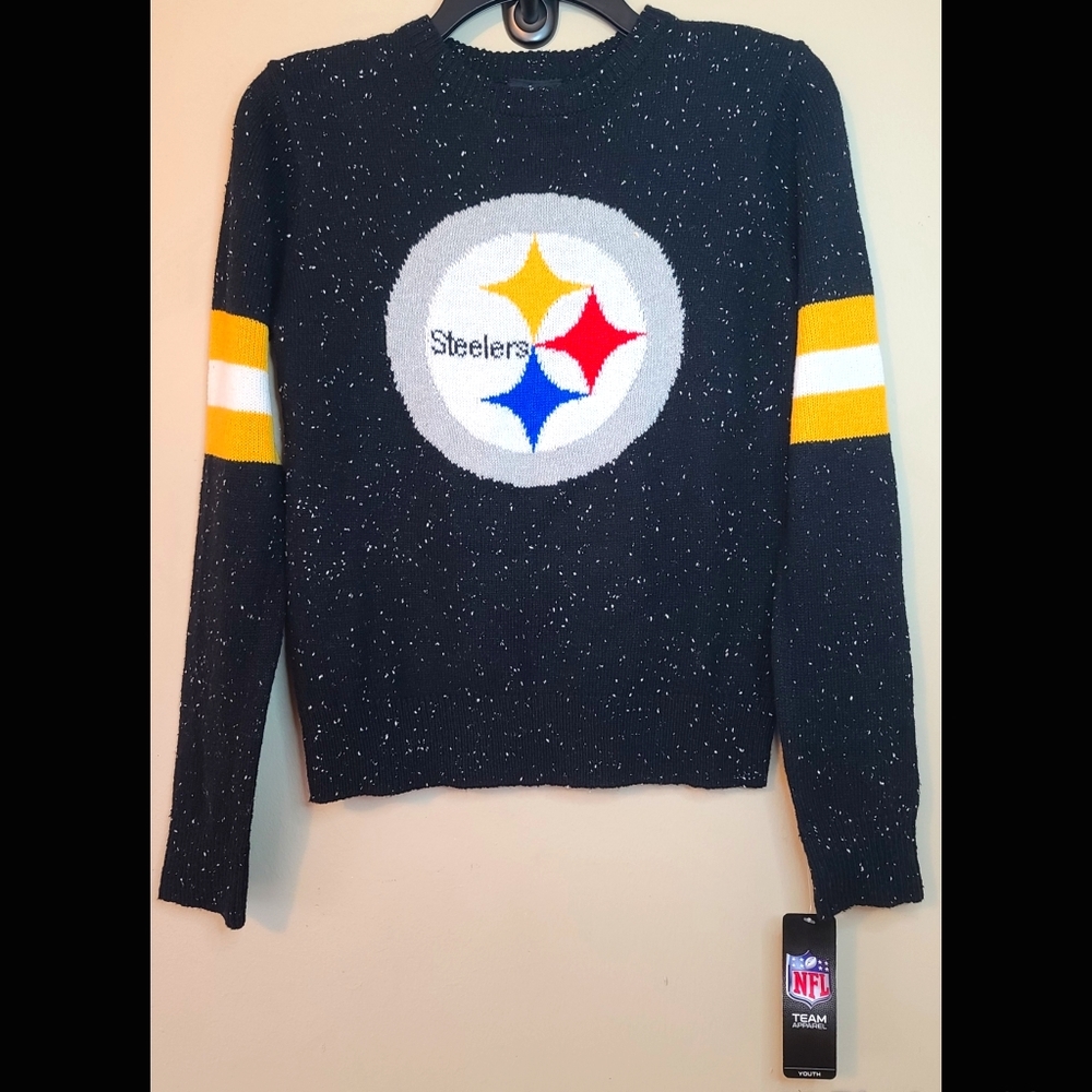 NFL Apparel Steelers Youth Sweater M 10/12 - Picture 1 of 8
